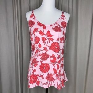 cabi Adore Cami - Size Med - pink and red